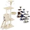 Beltom® TIRAGRAFFI PER GATTI 140 CM GIOCO PARCO GIOCHI CUCCIA GATTO GRAFFIATOIO SISAL ALBERO TIRA GRAFFI PALESTRA - Beige