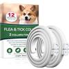 Paistely Collare Antiparassitario per Cani, Antiparassitario Collare Antipulci cane per Tutti i Tipi di Cani, Regolabile Impermeabile, 12 Mesi di Efficacia Protezione, 65cm Taglia Unica (65cm*2)