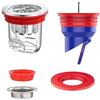 WestCH Set Valvola Antiodore Doccia 4 Pezzi,32-52mm Tappo Doccia Antiodore,Nucleo Scarico Pavimento Deodorante con Valvola con Chiusura Magnetica,Anti Insetti,Antirefluss per Bagno,Cucina，Balcone