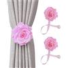 BAMFY 2 Pz Calamite per Tende Rosa Cravatta per Tende Stile Moderno Interno ed Esterno Decorativo