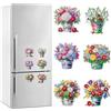 Starnearby 6 Pezzi Adesivi Magnetici per Frigo, Fai da Te Diamond Painting Magnete per Frigo Decorative, Calamite per Frigorifero, Magneti Decorativi per Frigorifero, Lavagna, Bacheca