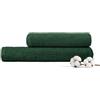 Dalfilo Set Asciugamani Bagno Viso e Bidet, in Spugna di Cotone, 500 gr/mq, Coppia Asciugamani Bagno, Morbido, Delicato sulla Pelle, Made in Italy, 60x100 cm + 40x60 cm, Resistente ai Lavaggi, Bosco