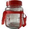 Festa Italia Barattolo In Vetro Ermetico 6L Con Manici - Contenitore Per Fermentazione, Kimchi, Kefir E Kombucha, Grande Vaso In Vetro Con Apertura Per Gorgogliatore