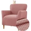 Highdi Copripoltrona Elasticizzato, Jacquard Club Poltrona Copridivano 1 posto con Braccioli, Cocktail Universale Morbido Fodera per Poltrona, Imovibile Lavabile per Hotel Salotto (Rosa)