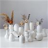 NUPTIO Ceramica Bianco Vaso Fiori Centrotavola, Set di 15
