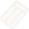 Generic Organizer per posate, multi slot, per riporre utensili da cucina, design resistente a 4 scomparti, vassoio per cassetto da cucina leggero e resistente, pratico accessorio salvaspazio per la casa