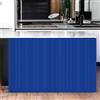 Highdi Tendina Sottolavello Cucina, Stampate Tende per Mobili da Cucina, Tenda Corta Hook Loop Autoadesiva, Antipolvere e Privacy, per Mobile Sottolavello, Armadio (blu reale,L80xA140 cm)