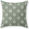 Generic Morbido Fodera per Cuscino Block Print Palm On Sage Divano Fodera Elegante Copricuscini Arredo Casa per Divano Sedia Letto 45X45Cm