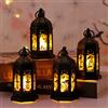 JINGTOPS 4 Pezzi Lanterne Halloween LED,Lanterna Portacandela 13 cm