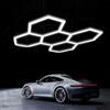 SJDUYD Luci LED a nido d'ape esagonali, bianco 120 lumen, 6500K, IP54, impermeabili, per garage, luci LED per barbiere, autolavaggio, palestra 5 HEX