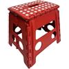 Generico Sgabello Pieghevole Portatile Ultra Resistente Portata 150KG per Cucina Bagno Giardino per Adulti Bambini Sgabello Salvaspazio Sedia in Plastica Pieghevole Trasportabile Scala Multiuso (GRANDE)