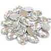 Perlin 100 strass ovali da cucire, 14 x 10 mm, in acrilico, per vestiti, vestiti, vestiti, borse, ecc
