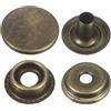 QUARKZMAN 60 Set Bottoni Automatici a Pressione 15mm Chiusure a Scatto Metallo Bottoni a Pressione in Lega da Cucire Jeans per Borse Pelle Barche e Tela, Bronzo
