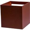 Life Applique a LED Quadrato, applique da parete IP54, lampada da parete, lampada da parete led, 7W, luce 4000K, 600lm, acciaio Corten, 10 cm