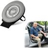 Bibykivn Cuscino Girevole a 360 Gradi - Supporto Ergonomico per Auto e Casa - Seduta Girevole Antiscivolo in Tessuto Tecnologico, Ideale per Sedili Auto, Ufficio e Sedia da Pranzo (Grigio)