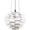 SADRIM Grande Lampada a Sospensione a Sfera, Moderna e Bianca, pigne, Paralume a Forma di Sfera in spirali di Petalo di carciofo e in Stile Designer per Lampada a Sospensione e a Sospensione