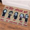 HSKJTT Zerbino di Halloween 3D, Divertente Tappeto Horror, Tappetini da Bagno Horror Antiscivolo con Decorazione di Halloween per Uso Interno Ed Esterno,40x60cm,F