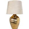ARTE LAMP Lampada da comodino - lampada da scrivania con cavo - luce con paralume in tessuto per soggiorno e camera da letto - LED touch