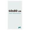 yd. Cornice 40x80 cm Bianco Opaco - Cornice in MDF Bologna | Your Decoration, Vetro acrilico antiriflesso, Montaggio a parete, Adatta per foto, poster o puzzle, Made in Holland