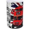CUCUBA Barattolo Salvadanaio Design Londra Elementi Caratteristici della Città e Monumenti Big Ben Victoria Tower Gardens in Metallo Latta non Apribile 15x11cm