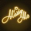 Fespcj Marry Me logo al neon - bianco caldo Marry Me USB LED logo al neon per cerimonie di proposta di nozze, feste di nozze, coppia decorazione USB 5V 14.96 X9.06