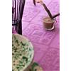 ESSE HOME - Tovaglia: Rettangolare - Quadrata -Rotonda -Ovale. Fiandra Jacquard Puro Cotone - VIENNA (T 160x210, LILLA)