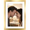 FOSER Cornice Portafoto A4, 1 Pezzo, Versatile Nuovo Portafoto Oro, per Parete e Tavolo, con Gancio da Parete e Supporti (Oro, A4(21x29,7cm) / 1x)