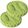 BUERPINKING Cuscino rotondo per seduta, set di 2 cuscini da pavimento, 40 x 40 cm, cuscino per sedia, imbottitura in cotone, cuscino spesso per pavimento, cuscino yoga, letto per animali domestici