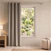 NARCISO - Tende Oscuranti per Interni, Tenda in Velluto (1pz 140x270cm, Tortora)
