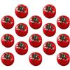 Toyvian 15pcs Mini Resina Pomodori Frutta Artificiale Simulazione realistica Pomodori in miniatura Frutta Falso Verdura Per Casa delle Bambole Cucina Decorazione In Miniatura Frutta Modello Tavolo