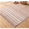 Gilania, Maxi Telo Mare Fouta 170 x 170 cm in Cotone, Beige
