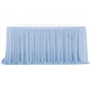 Highdi Gonna da Tavolo in Tulle, Garza da scrivania in Tulle Fluffy Romantico per Torte, Compleanni, Battesimi, tavoli di Nozze, Decorazione di Natale (8FT/243x77cm,Azzurro)