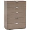 milani home cassettiera 5 cassetti per Soggiorno Cucina Bagno Fatto in Italia cm 75x38x103 h