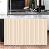 Highdi Tendina Sottolavello Cucina, Stampate Tende per Mobili da Cucina, Tenda Corta Hook Loop Autoadesiva, Antipolvere e Privacy, per Mobile Sottolavello, Armadio (beige,L80xA140 cm)