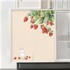 Highdi Tende per Armadietti Cucina Corta Autoadesiva, Tenda per Scaffale Cucina Antipolvere e Privacy per Tendina Sottolavello, Mobile Lavatrice, Armadio (Coniglio fragola,65x90cm)
