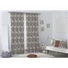 Byour3 - Coppia Tende Per Interno Con Anelli Fantasia Damascato Tenda 100% Cotone Ombreggiante Finestre Camera da Letto Soggiorno Salone Moderno (Damascato Marrone, 150x270 cm)