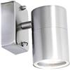 Globo Applique a LED per esterni in acciaio inox, balcone, illuminazione da giardino, lampada in vetro Globo 3201L