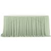 Highdi Gonna da Tavolo in Tulle, Garza da scrivania in Tulle Fluffy Romantico per Torte, Compleanni, Battesimi, tavoli di Nozze, Decorazione di Natale (8FT/243x77cm,Verde Salvia)