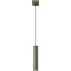 SOLLUX lighting Lampada Da Soffitto Lampada Da Sospensione Di Acciaio 1 Paralume 8 x 8 x 118 cm Verde Oliva Lagos