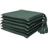 HABITA 33 HOME Cuscini Sedie Cucina Set da 4 o 6 Cuscini per Sedie Quadrati 40x40 cm Coprisedia con Laccetti Copri Sedia da Cucina Sfoderabili Cuscino Sedia Microfibra Made in Italy (6 Mic, Verde)