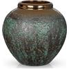 Oairse Vaso da fiori in ceramica, 21 cm, rustico, con ampia bocca in bronzo, vasi alti in terracotta vintage per casa, ufficio, soggiorno, tavolo, mensola, decorazione per caminetto