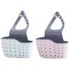 Anlising 2PCS Lavello Cestino Appeso, Cestello Lavello Cremagliera, Cestino Caddy del Rubinetto, Ripiano per Appendere al Lavandino, Porta Spugna per Lavello, per Cucina, Bagno, Sapone (Rosa, Blu)
