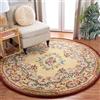 Highdi retrò Fiori Tappeto Rotondo Salotto Cameretta Moderno Tappeti Soggiorno Pelo Corto Tappeto Morbido Antiscivolo Tappeti Classico per Bambini Cucina Balcone Tappet Home Decor (Classico,100cm)