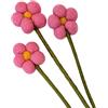your castle Fiori di feltro fatti a mano fiori decorativi per creazioni personalizzate, regalo sostenibile, commercio equo e solidale, fiori artificiali realistici, 3 pezzi con fiori rosa
