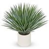 Oairse Grande Pianta Artificiale di Agave in Resina, Vaso Bianco da 66,8 cm, Pianta Artificiale di Agave per Esterno, Pianta Finta di Agave Realistica per Decorazione da Giardino, Ufficio, Casa, Patio