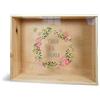 PHOTOCITY Scatola in legno per matrimonio, Scatola dei ricordi per gli sposi 36 x 27 x 10 cm Scatola portaoggetti con coperchio in Plexiglass Personalizzata, Regalo per anniversario (Personalizzata matrimonio)