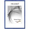 FRAMO Cornice foto 20 x 25 cm in legno massello | Blu scuro reale lucido | Colore/dimensione selezionabile | cornici per manifesti | Puzzle | Poster | N°118