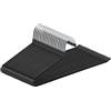 ABHENG Grucce per pantaloni, Gancio Grucce per Pantaloni, confezione da 20, Appendiabiti Salvaspazio Bianca, Gruccette in Acciaio Inox, Cromate, 38 x 0,5 x 13 cm, Nero, AIY0520B