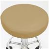 Rr tianshi - Copertura per sgabello rotonda, in pelle PU impermeabile ed elastica, protezione per sedia, copertura per sgabello da bar per salone, hotel, bar, ufficio (1 pz - 38 cm, Beige)
