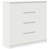 vidaXL Credenza con Cassetti Bianco 100,5x35x98,5 cm Legno Multistrato, Mobile Contenitore, Mobile credenza, Armadio corridoio, Mobile Buffet